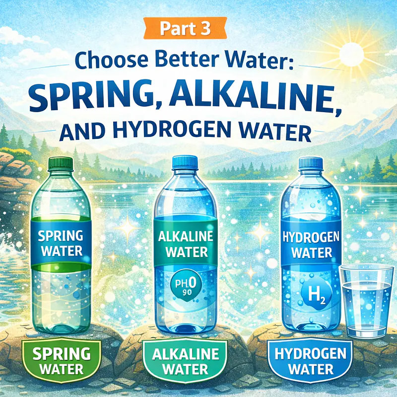Part 3: Choose Better Water: Spring, Alkaline, and Hydrogen Water