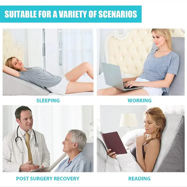 The Dual Wedge Pillow — your all-in-one solution for restorative sleep, pain relief, and everyday comfort. - Master