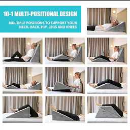 The Dual Wedge Pillow — your all-in-one solution for restorative sleep, pain relief, and everyday comfort. - Master