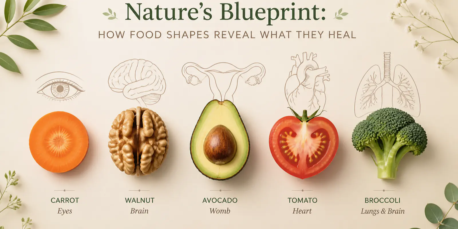 Nature’s Blueprint: How Food Shapes Reveal What They Heal